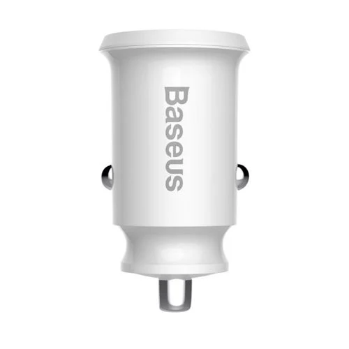 Carregador de Isqueiro Baseus 2x USB - Branco