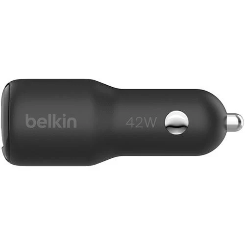 Carregador de Isqueiro Belkin BoostCharge Dual USB + USB-C - Preto