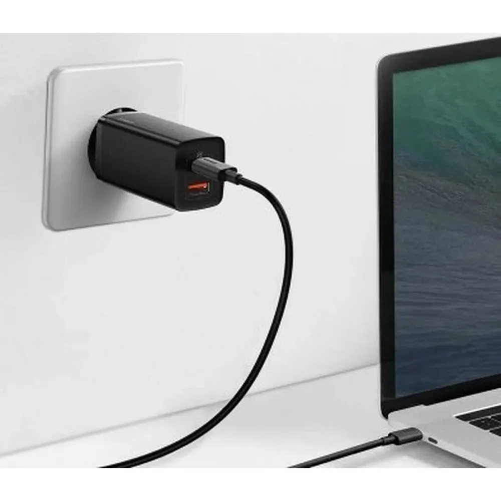 Carregador de Parede Baseus CCGAN2L-B01 Preto 18 W 65 W 45 W
