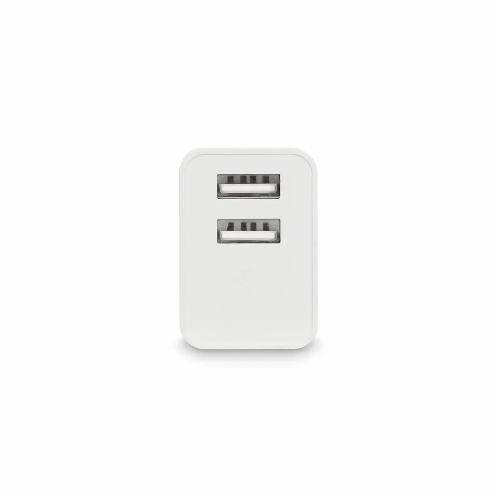 Carregador de Parede KSIX 2 USB 2.4A Branco