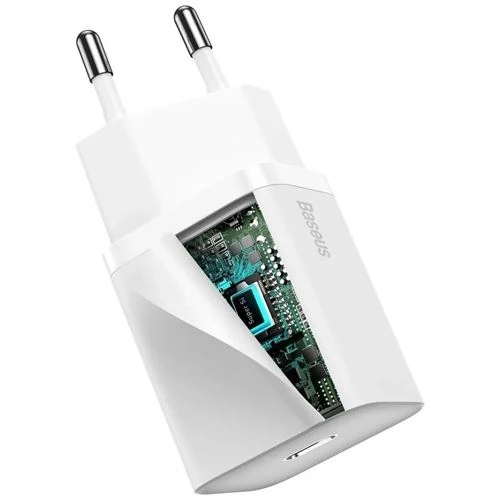 Carregador Rápido USB-C Baseus Super SI 20W - Branco
