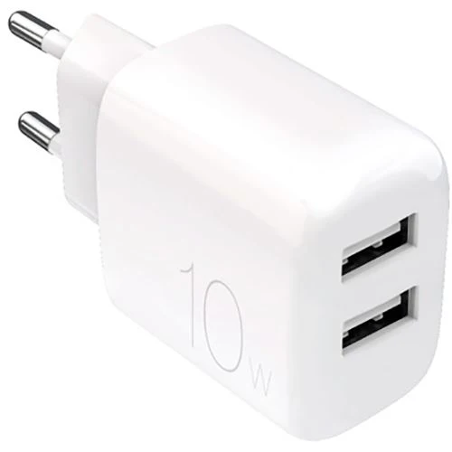 Carregador 2x USB- Puro Prolite 10W - Branco