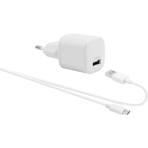 Carregador WeFix + Cabo USB/USB-C - Branco