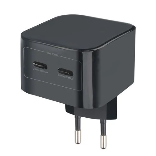 Carregador WeFix 2 x USB-C 45W - Preto