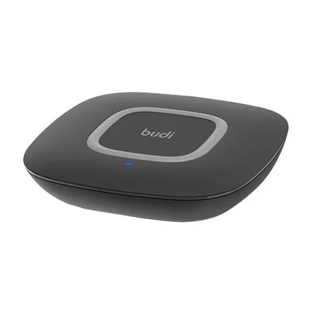 CARREGADOR WIRELESS BUDI 2XUSB-.USB-M 15W PRETO