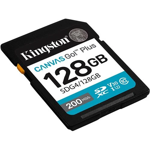 Cartão de Memória SDXC Kingston Canvas Go! Plus - 128GB