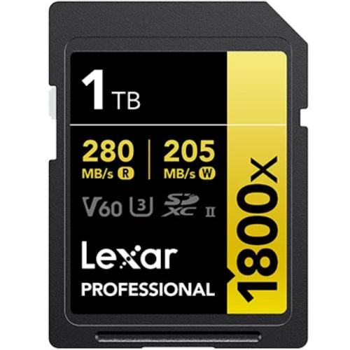 Cartão de Memória SDXC Lexar Professional 1800x - 1TB