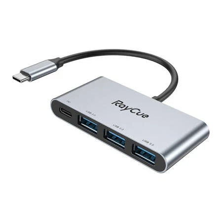 CONCENTRADOR 4 EM 1 RAYCUE USB-C PARA 3X USB- 3.0 5GBPS + PD 3.0