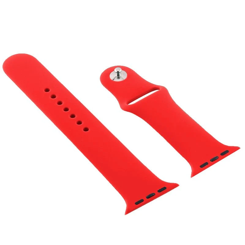 Correia COOL para Apple Watch Series 1 / 2 / 3 / 4 / 5 / 6 / 7 / 8 / 9 / SE (42 / 44 / 45 mm) Borracha Vermelho