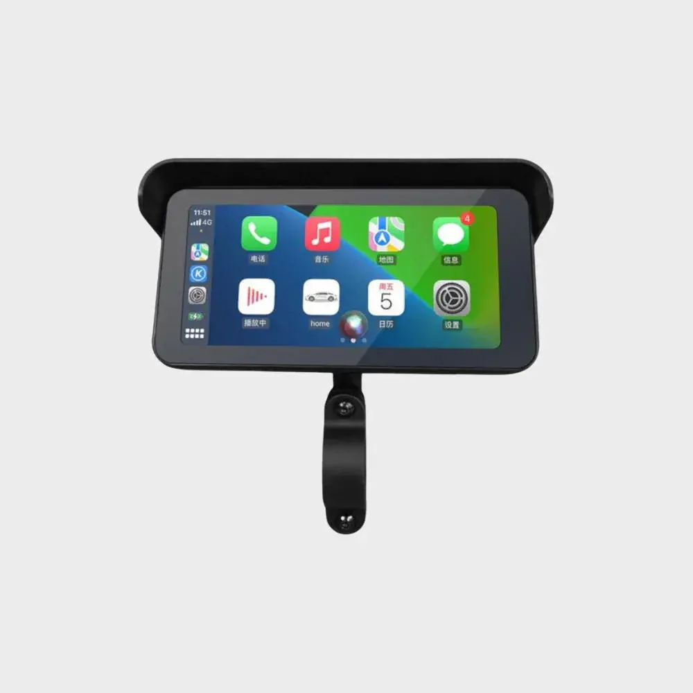 GoFuture F91 Kit – Sistema Multimédia e Gravação para Moto com GPS, CarPlay e Android Auto