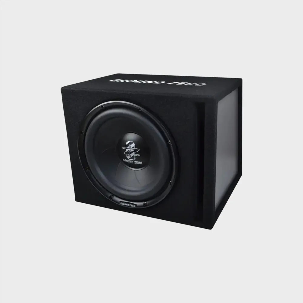 Ground Zero GZIB 20BR – Caixa de Subwoofer Passiva de 20 cm | 150W RMS | Sistema Bass Reflex