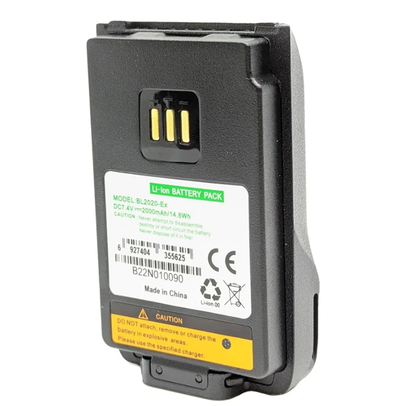 BL2020-Ex Replacement Battery Hytera PD502i-UL913 PD562i-UL913 Radios