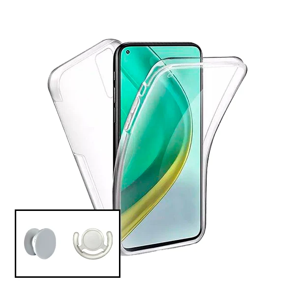 Kit Capa 3x1 360° Impact Protection + 1 GripHolder + 1 Suporte GripHolder Branco para Oppo A33 (2020)