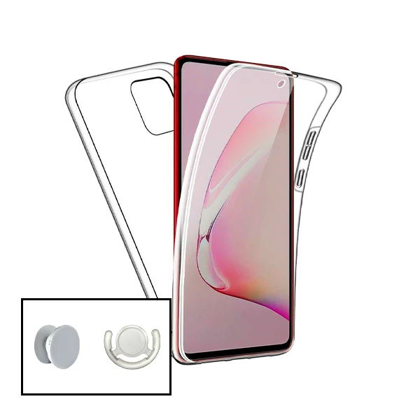 Kit Capa 3x1 360° Impact Protection + 1 GripHolder + 1 Suporte GripHolder Branco para Oppo Reno5 Z