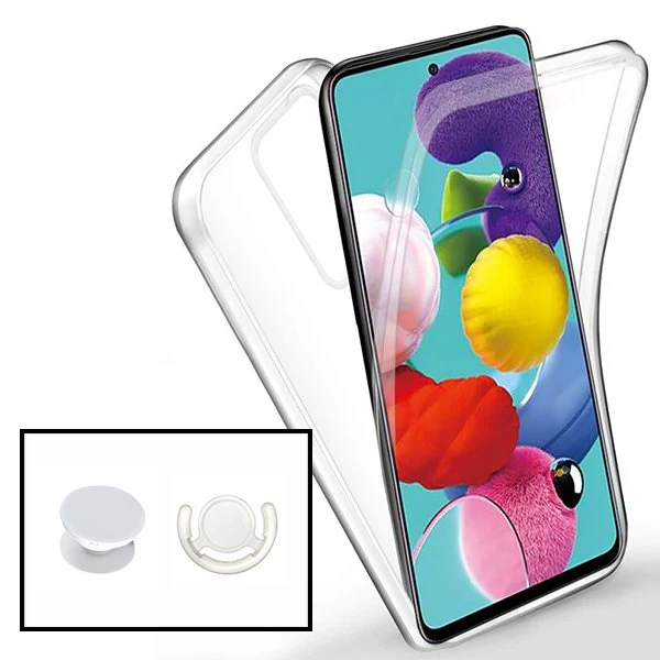 Kit Capa 3x1 360° Impact Protection + 1 GripHolder + 1 Suporte GripHolder Branco para Xiaomi Redmi Note 10s