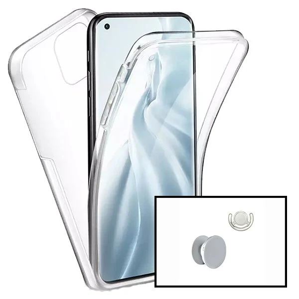 Kit Capa 3x1 360° Impact Protection + 1 GripHolder + 1 Suporte GripHolder Branco para Xiaomi Poco M3 Pro 5G