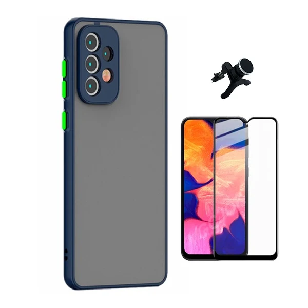 Kit Capa Anti Choque Camera Protection + Película Vidro + Suporte Magnético Reforçado Phonecare Para Samsung Galaxy A13 5G...