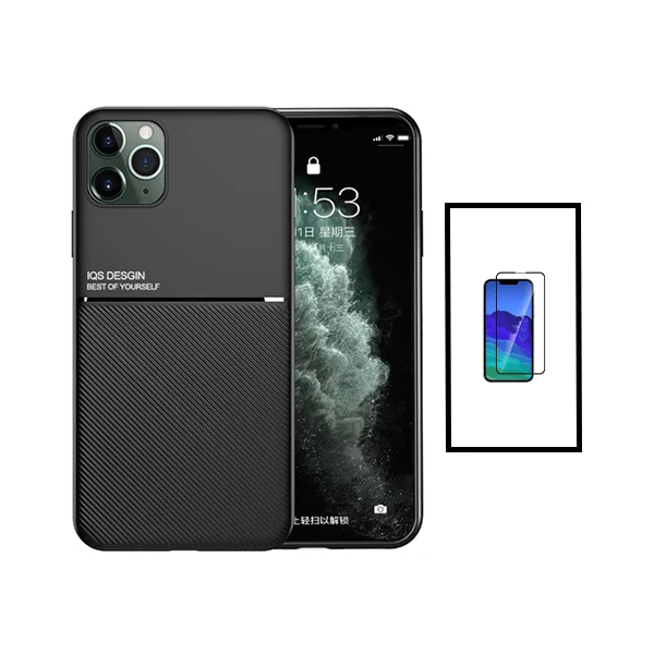 Kit Capa Magnetic Lux + 5D Full Cover para Apple iPhone 14 - Preto