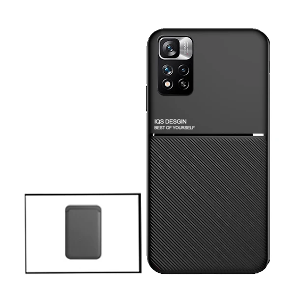 Kit Capa Magnetic Lux + Magnetic Wallet Preto para Xiaomi Poco X4 Pro 5G
