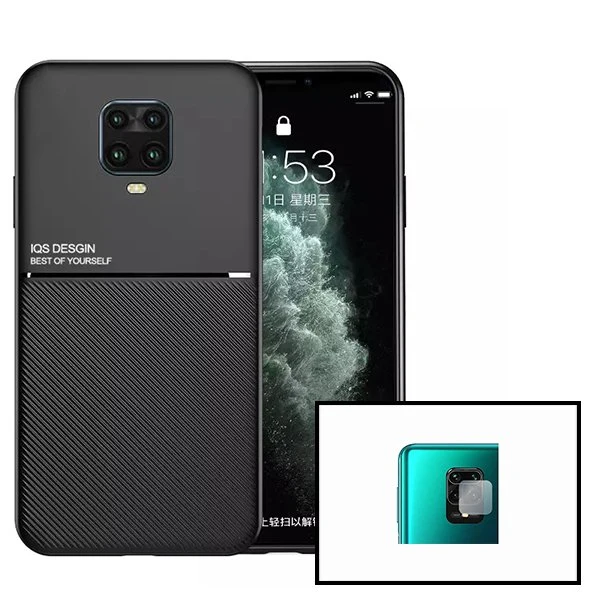 Kit Capa Magnetic Lux + Película Câmara Traseira para Xiaomi Redmi Note 9s