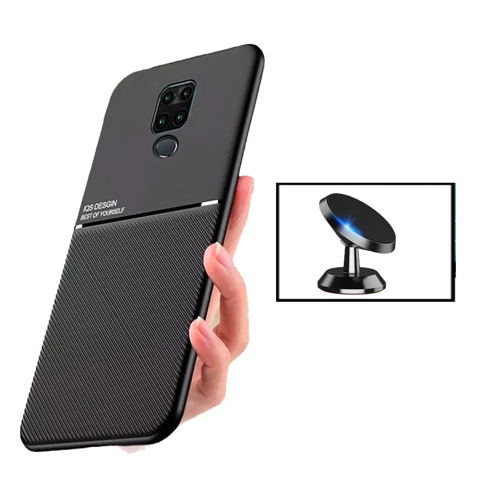 Kit Capa Magnetic Lux + Suporte Magnético de Carro para Xiaomi Redmi Note 9 Pro Max