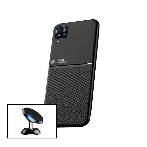 Kit Capa Magnetic Lux + Suporte Magnético de Carro para Samsung Galaxy A12