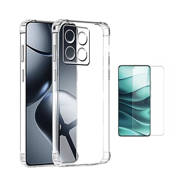Kit Capa Superprotect Anti-Shock + Película de Vidro Clearglass PHONECARE Para Xiaomi 15T Pro 5G - Transparente