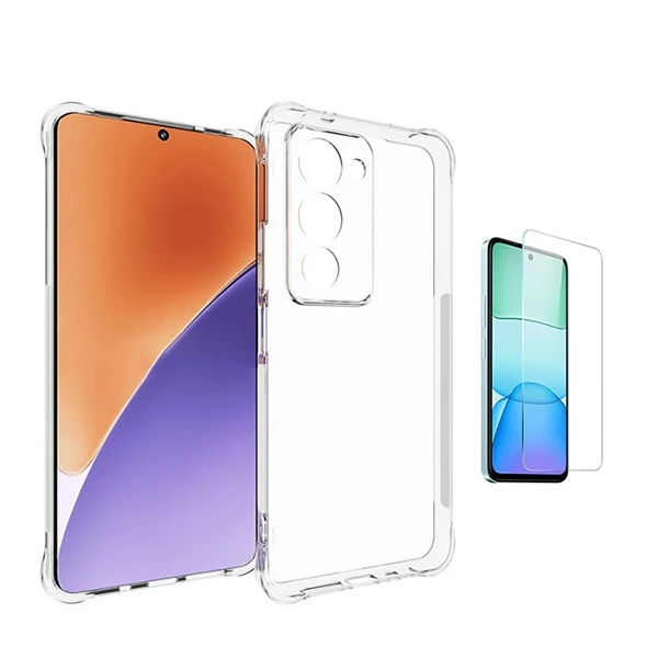 Kit Capa Superprotect Anti-Shock + Película de Vidro Clearglass PHONECARE Para Xiaomi Redmi 15 5G - Transparente