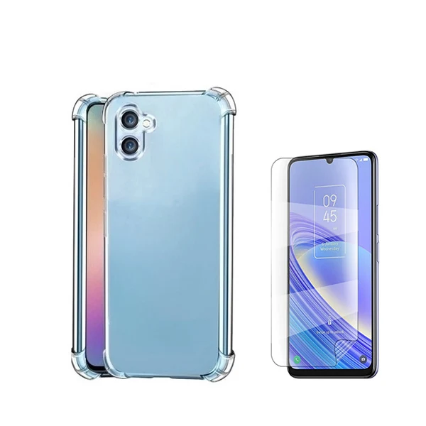 Kit Capa SuperProtect Anti-Shock + Pelicula Hydrogel Frente para Samsung Galaxy A05 - Transparente