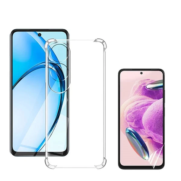 Kit Capa Superprotect Anti-Shock + Pelicula Hydrogel Frente para Oppo A60 - Transparente