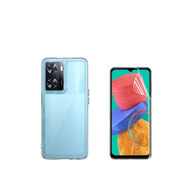 Kit Capa SuperProtect Anti-Shock + Pelicula Hydrogel Frente para Oppo A77 4G - Transparente