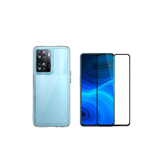 Kit Capa SuperProtect Anti-Shock + Vidro Premium Full Cover para Oppo K10 5G - Transparente