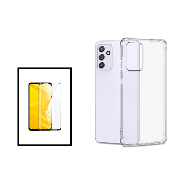 Kit Capa SuperProtect Anti-Shock + Vidro Premium Full Cover para Samsung Galaxy A13 5G - Transparente
