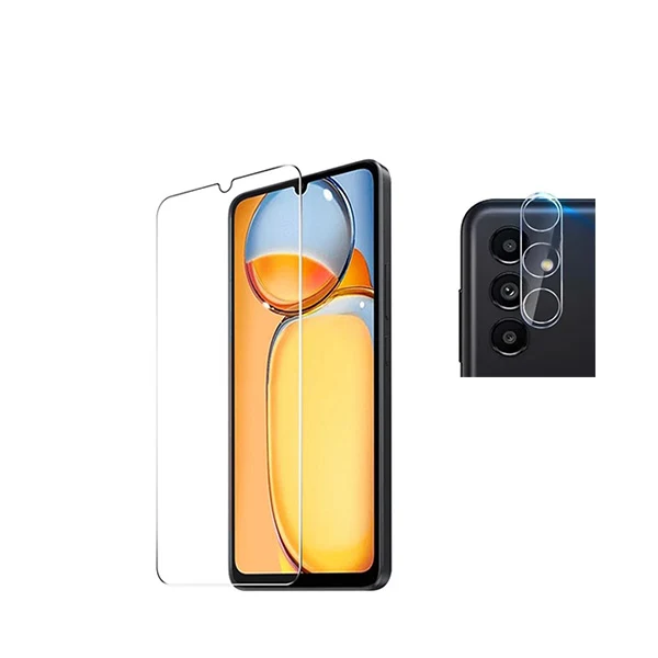 Kit Película de Camara Traseira + Vidro Clearglass para Samsung Galaxy A05s - Transparente