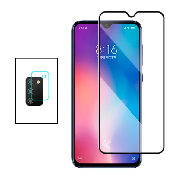 Kit Película de Camara Traseira + Vidro Temperado 5D Full Cover para Samsung Galaxy M02s