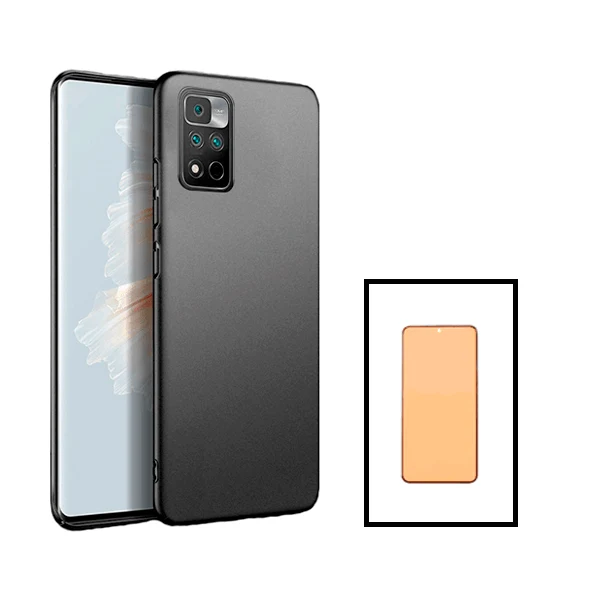 Kit Película CeramicGlass + Capa SlimShield para Xiaomi Poco X4 NFC - Preto