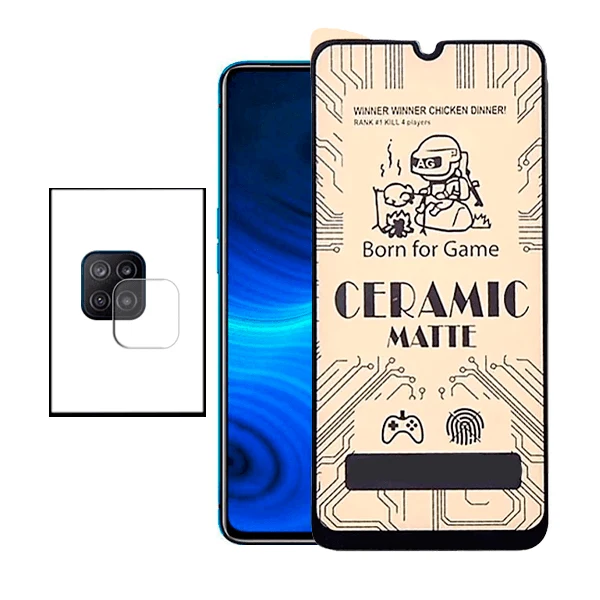 Kit Película CeramicGlass + Película de Camara para Samsung Galaxy A12