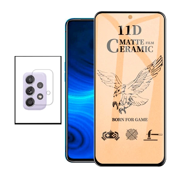 Kit Película CeramicGlass + Película de Camara para Samsung Galaxy A52 5G