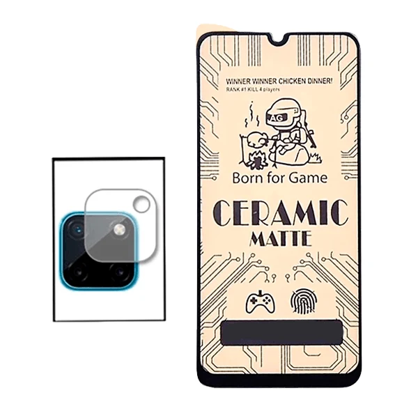 Kit Película CeramicGlass + Película de Camara para Realme C25Y
