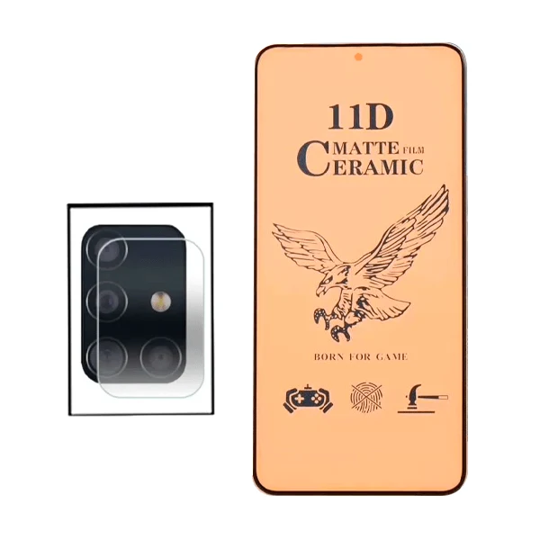 Kit Película CeramicGlass + Película de Camara para Samsung Galaxy A51