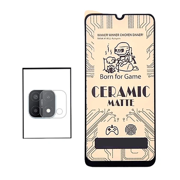 Kit Película CeramicGlass + Película de Camara para Oppo A15