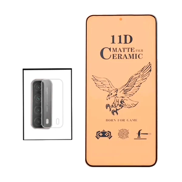Kit Película CeramicGlass + Película de Camara para Huawei P Smart 2021
