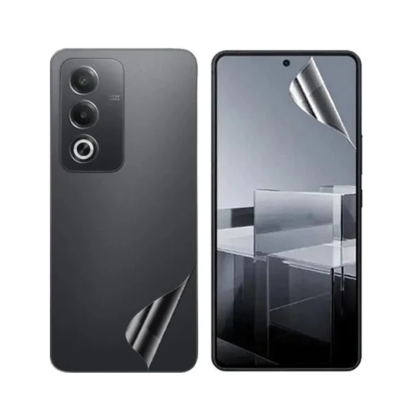 Kit Película Hydrogel Full Cover Frente e Verso para Oppo A3 Pro - Transparente