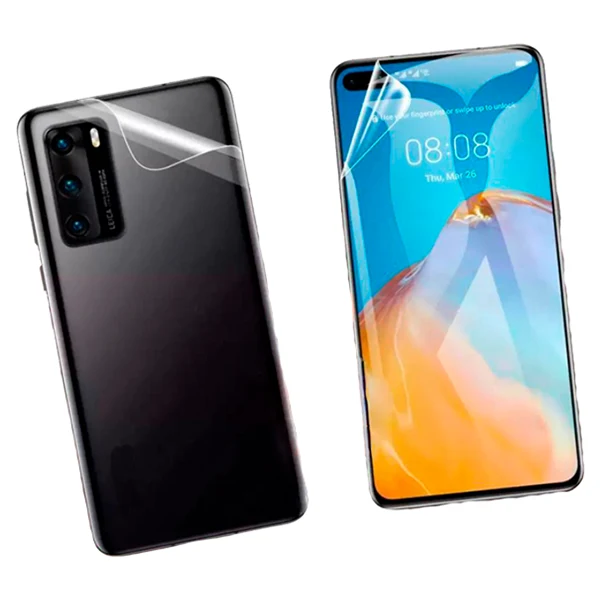 Kit Película Hydrogel Full Cover Frente e Verso para Oppo A40M - Transparente