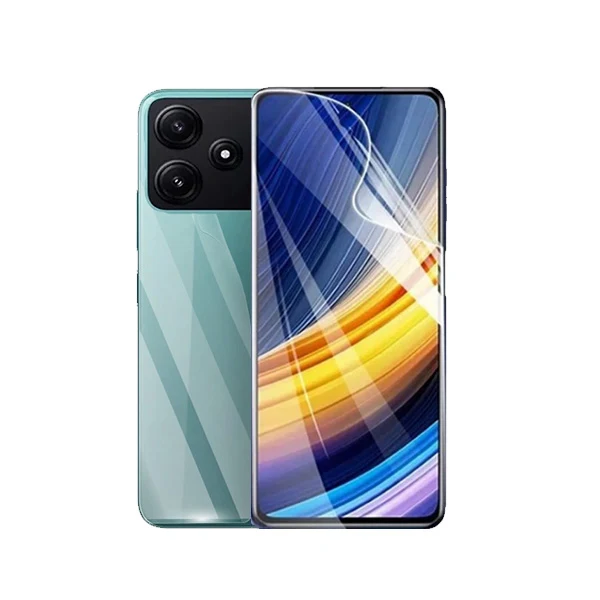 Kit Película Hydrogel Full Cover Frente e Verso para Xiaomi Poco M6 Pro - Transparente