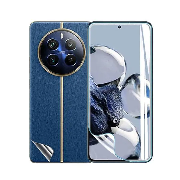 Kit Película Hydrogel Full Cover Frente e Verso para Realme 12 Pro 5G - Transparente