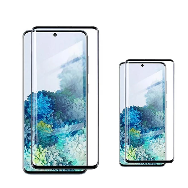 Kit 2 Película de Vidro Temperado Curved para OnePlus 12 - Transparente/Preto