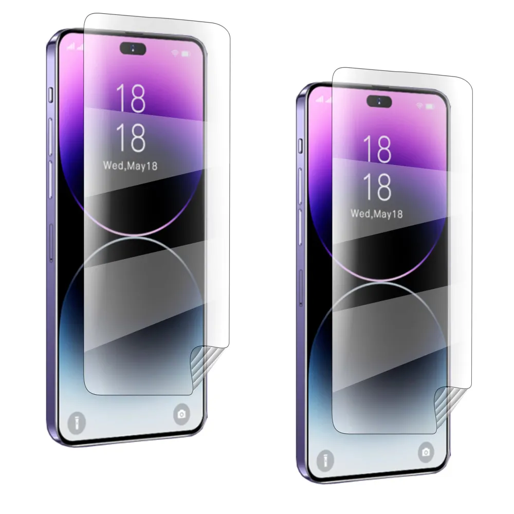 Kit 2 Películas Hydrogel Full Cover Frente para Apple iPhone 16 Pro Max - Transparente