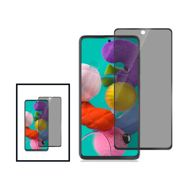 Kit 2 Películas de Vidro Anti-Spy para Xiaomi Redmi Note 11 - Transperente/Preto
