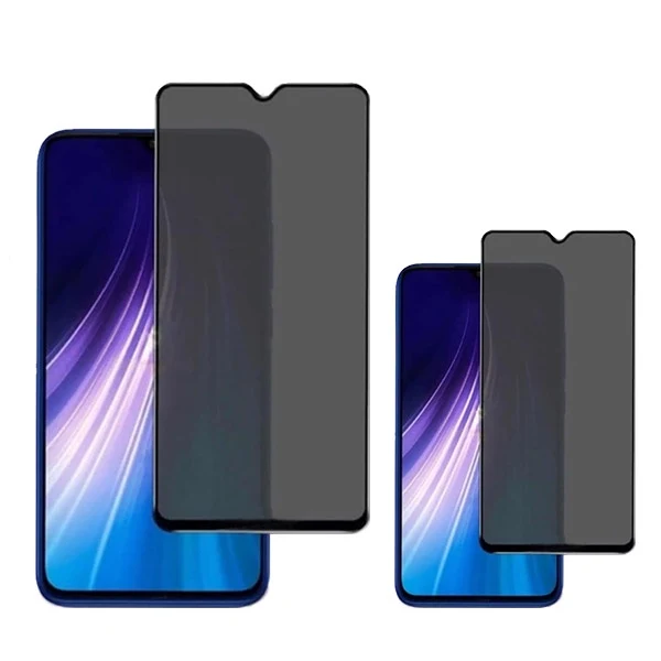 Kit 2 Películas de Vidro Anti-Spy para Xiaomi Poco C61 - Transparente/Preto